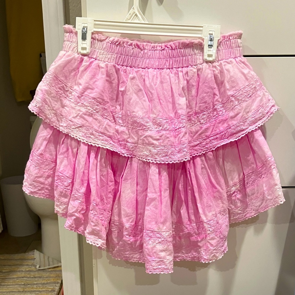 LoveShackFancy Ruffle Mini Heritage Skirt - Picture 4 of 5